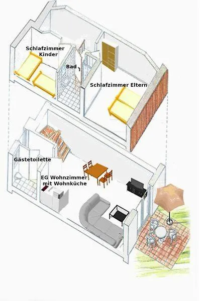 Ferienhaus Bayern am Ferienpark Westerncity Eging Apartment